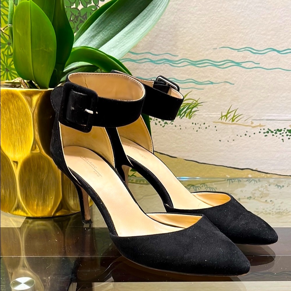 ZARA Elegant Black Suede Women's Heels